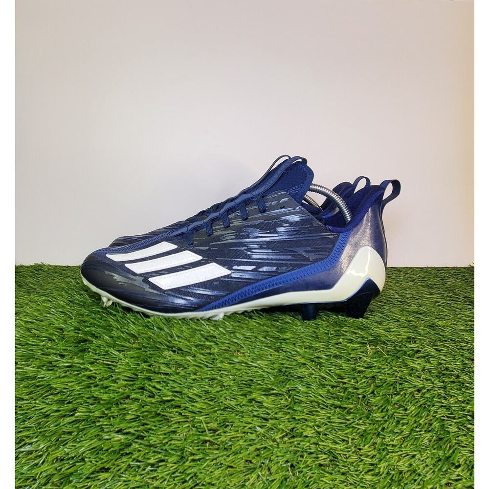 Adidas Adizero 12.0 Size 12.5 Football Cleats Navy Blue White HR1604 Za1